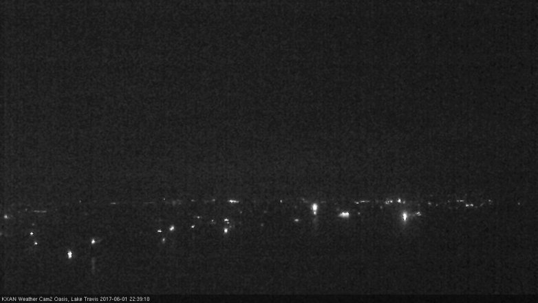 Lake Travis webcam, June 1, 2017 10:00 PM CT