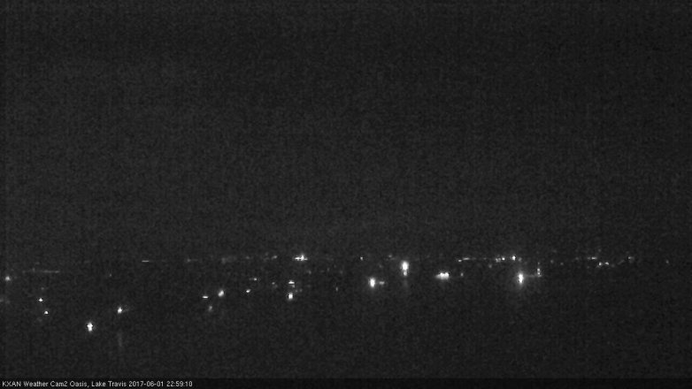Lake Travis webcam, June 1, 2017 10:05 PM CT