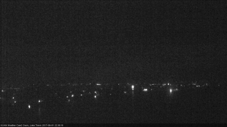 Lake Travis webcam, June 1, 2017 10:10 PM CT