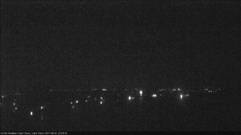 Lake Travis webcam, June 1, 2017 10:45 PM CT