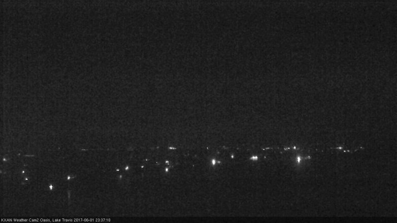 Lake Travis webcam, June 1, 2017 10:50 PM CT