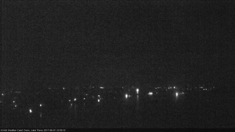 Lake Travis webcam, June 1, 2017 11:15 PM CT