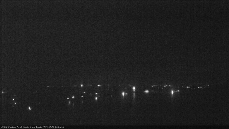 Lake Travis webcam, June 1, 2017 11:35 PM CT