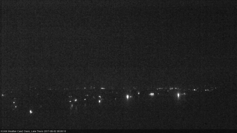 Lake Travis webcam, June 1, 2017 11:40 PM CT