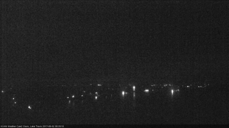 Lake Travis webcam, June 1, 2017 11:45 PM CT