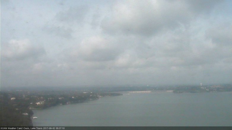 Lake Travis webcam, June 2, 2017 9:00 AM CT