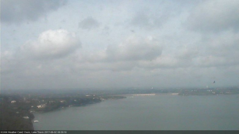 Lake Travis webcam, June 2, 2017 9:05 AM CT