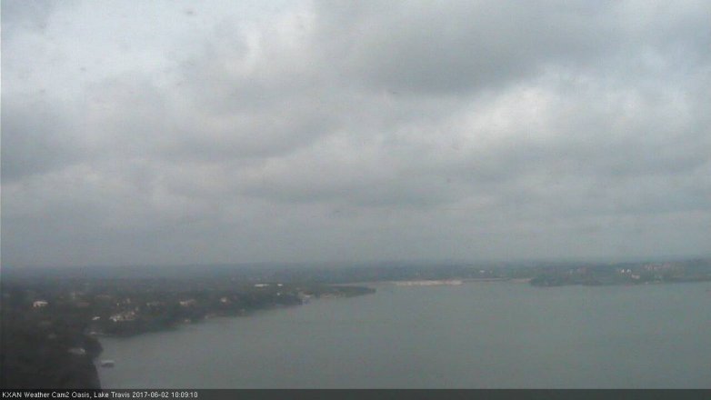 Lake Travis webcam, June 2, 2017 9:15 AM CT