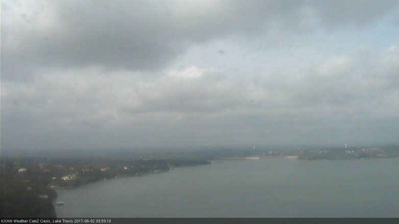 Lake Travis webcam, June 2, 2017 9:20 AM CT