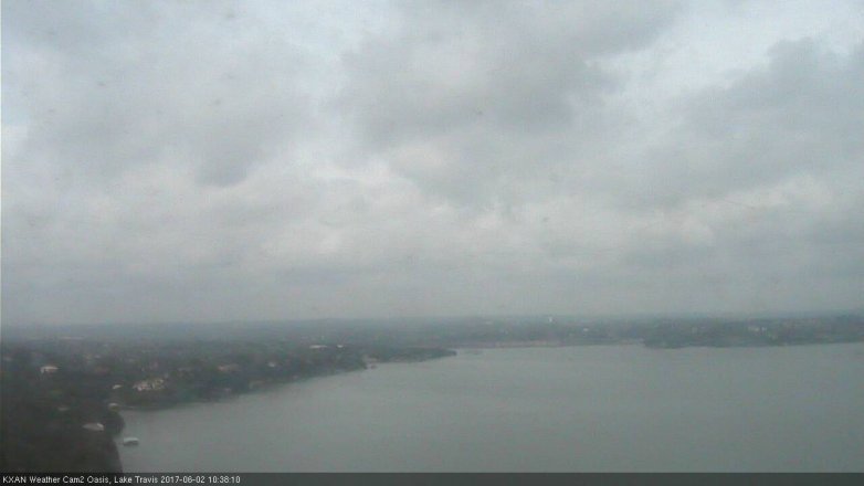 Lake Travis webcam, June 2, 2017 9:45 AM CT