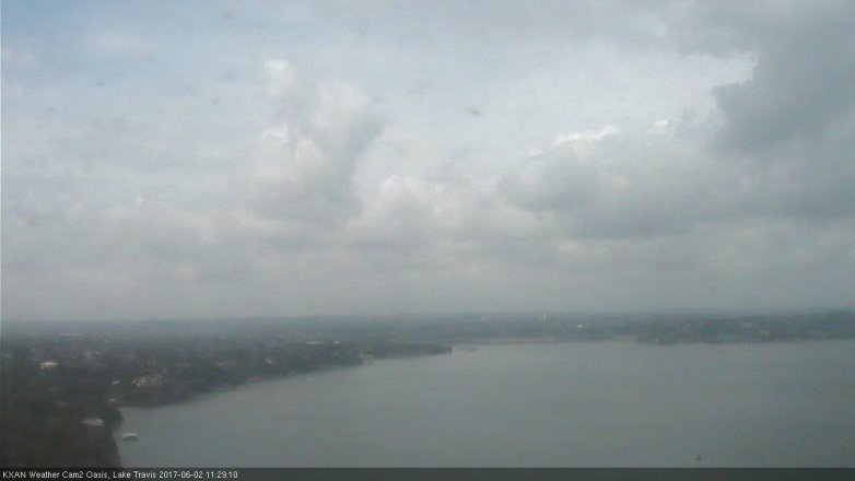Lake Travis webcam, June 2, 2017 10:45 AM CT