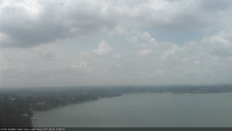 Lake Travis webcam, June 2, 2017 12:10 PM CT