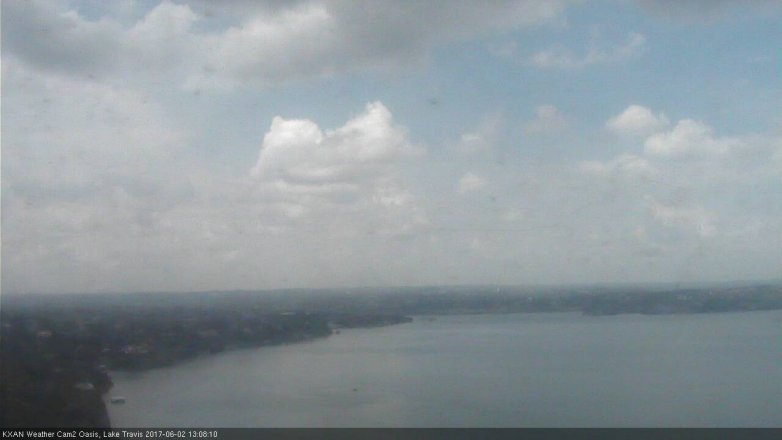 Lake Travis webcam, June 2, 2017 12:20 PM CT