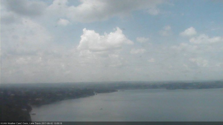 Lake Travis webcam, June 2, 2017 12:25 PM CT