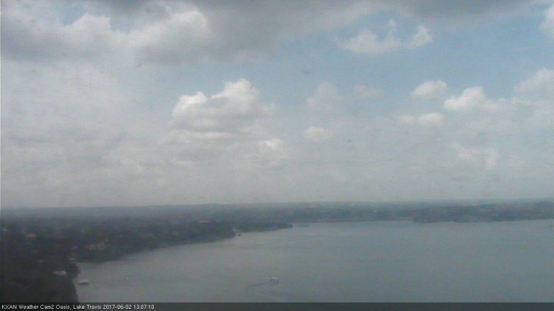 Lake Travis webcam, June 2, 2017 12:35 PM CT
