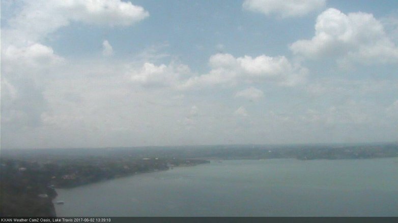 Lake Travis webcam, June 2, 2017 12:45 PM CT