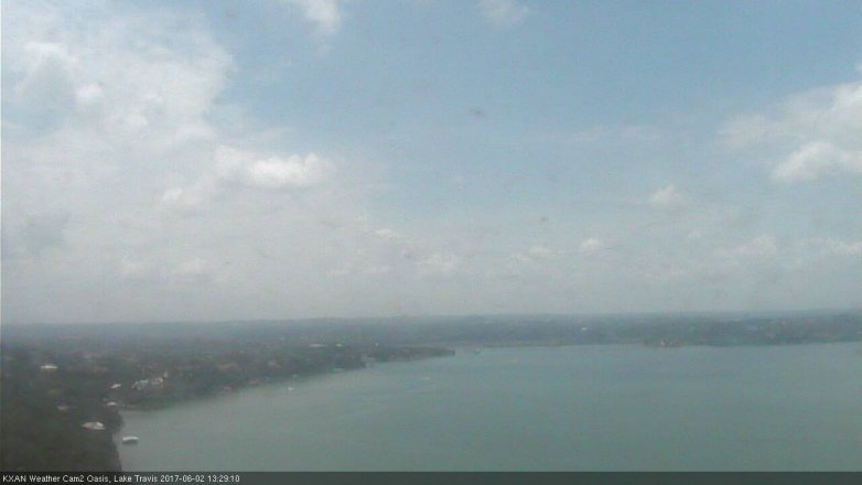 Lake Travis webcam, June 2, 2017 1:00 PM CT