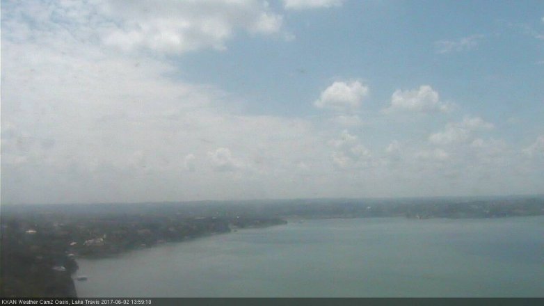 Lake Travis webcam, June 2, 2017 1:15 PM CT