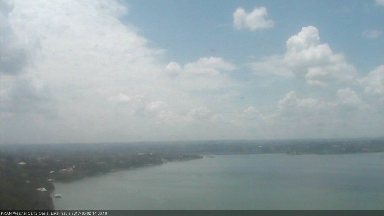 Lake Travis webcam, June 2, 2017 1:35 PM CT