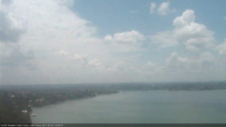 Lake Travis webcam, June 2, 2017 1:40 PM CT