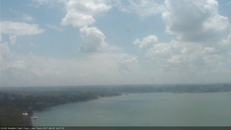 Lake Travis webcam, June 2, 2017 1:45 PM CT