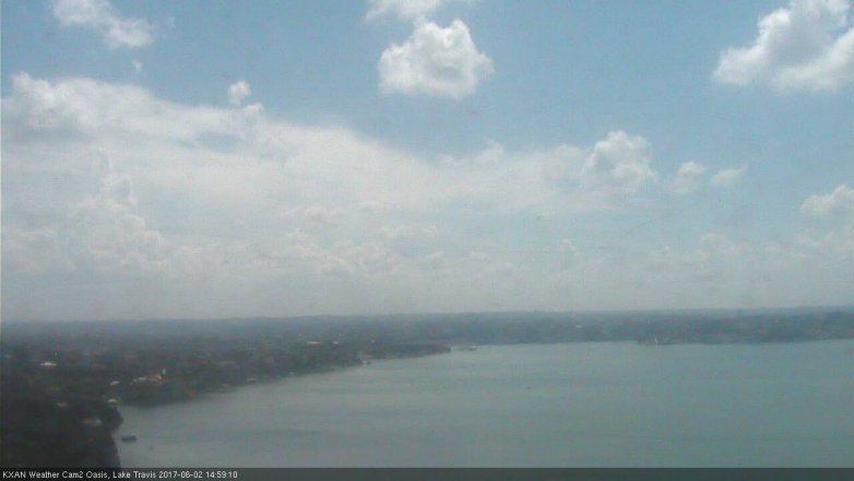 Lake Travis webcam, June 2, 2017 2:10 PM CT