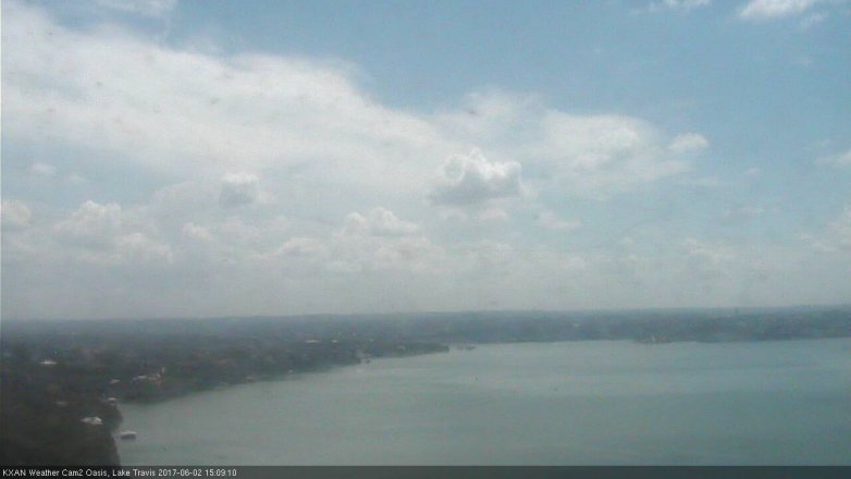 Lake Travis webcam, June 2, 2017 2:25 PM CT