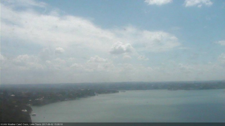 Lake Travis webcam, June 2, 2017 2:40 PM CT