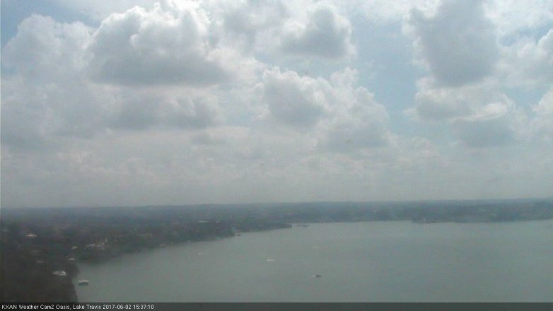 Lake Travis webcam, June 2, 2017 3:00 PM CT