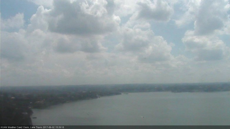 Lake Travis webcam, June 2, 2017 3:10 PM CT