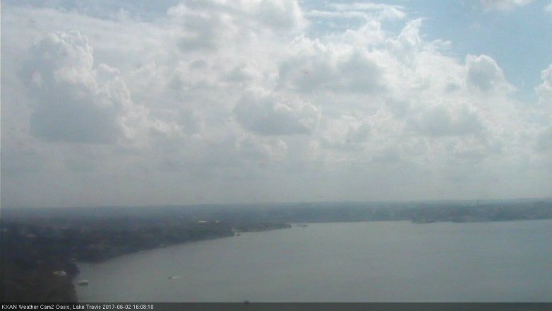 Lake Travis webcam, June 2, 2017 3:25 PM CT
