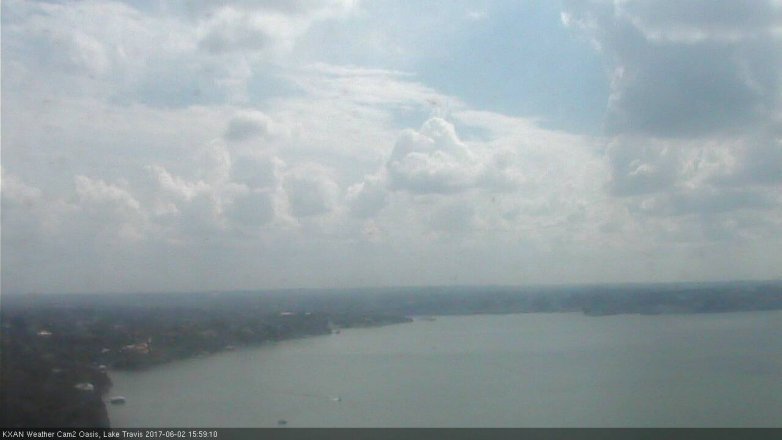 Lake Travis webcam, June 2, 2017 3:30 PM CT