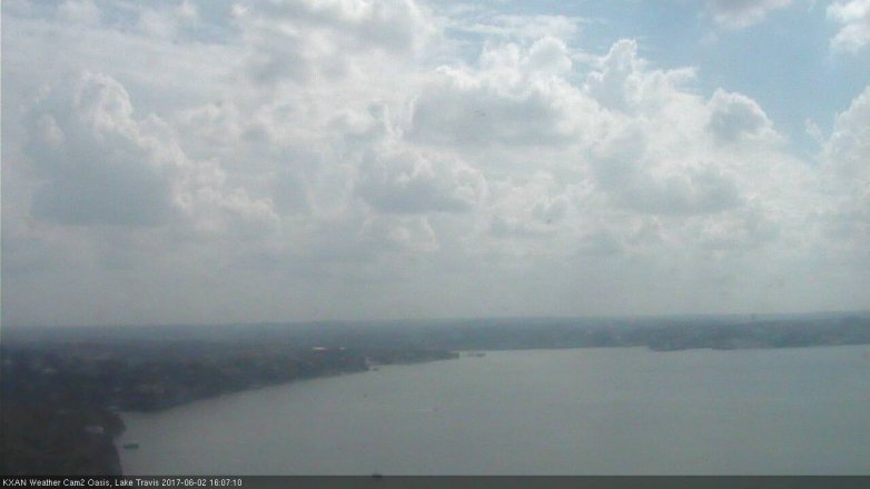 Lake Travis webcam, June 2, 2017 3:35 PM CT