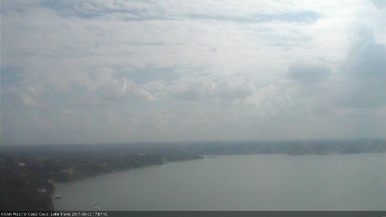 Lake Travis webcam, June 2, 2017 4:40 PM CT