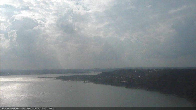 Lake Travis webcam, June 2, 2017 5:00 PM CT