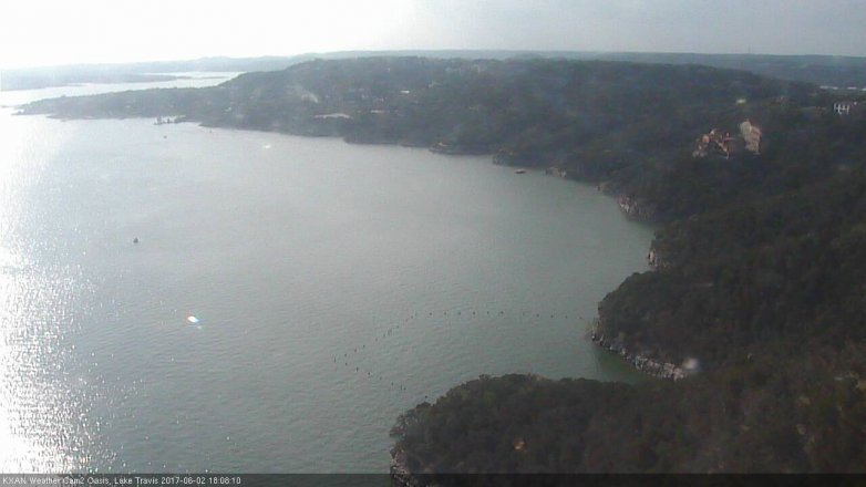 Lake Travis webcam, June 2, 2017 5:40 PM CT
