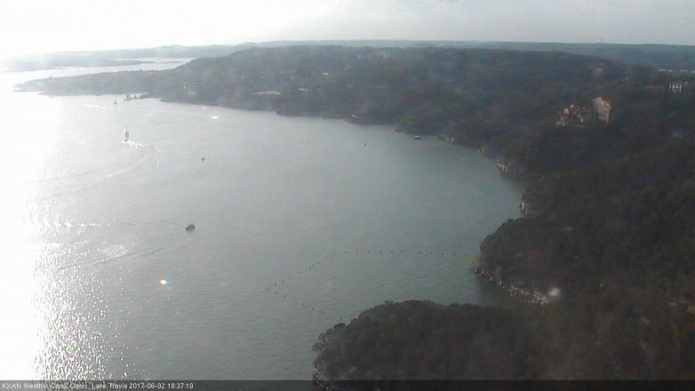 Lake Travis webcam, June 2, 2017 5:55 PM CT