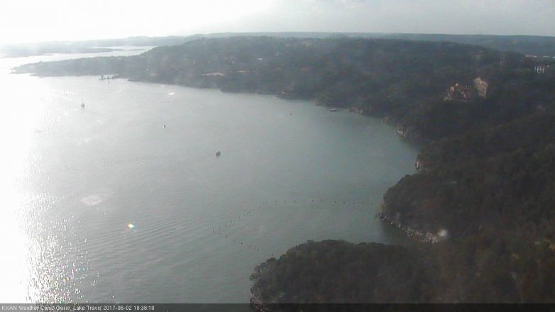 Lake Travis webcam, June 2, 2017 6:00 PM CT