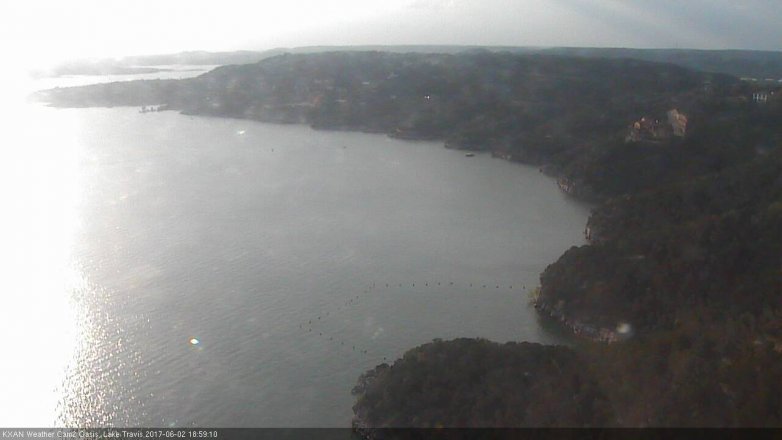 Lake Travis webcam, June 2, 2017 6:20 PM CT