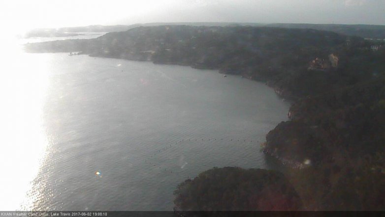 Lake Travis webcam, June 2, 2017 6:30 PM CT