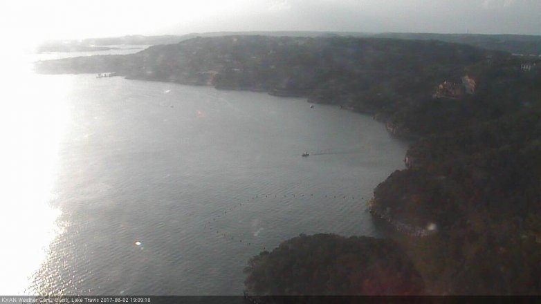 Lake Travis webcam, June 2, 2017 6:40 PM CT