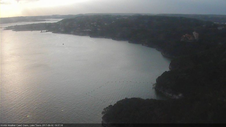 Lake Travis webcam, June 2, 2017 7:05 PM CT