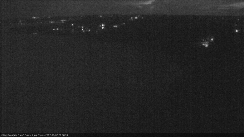 Lake Travis webcam, June 2, 2017 8:25 PM CT
