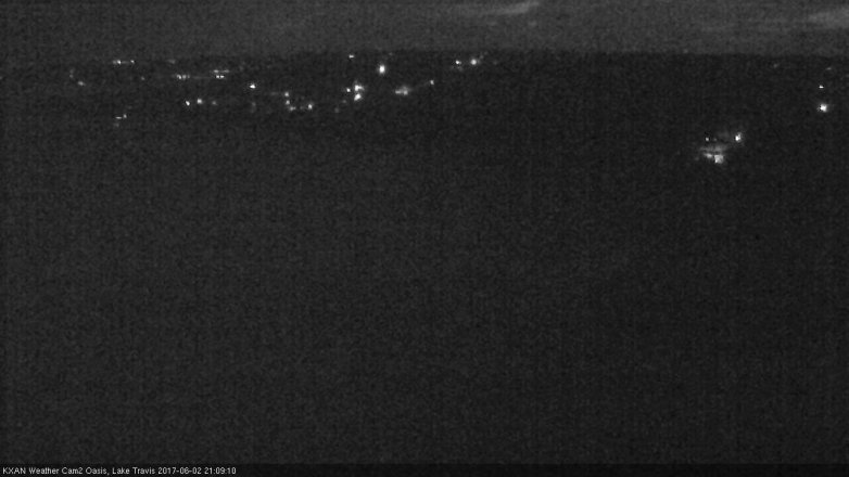 Lake Travis webcam, June 2, 2017 8:40 PM CT