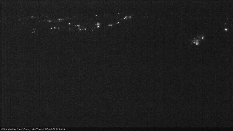 Lake Travis webcam, June 2, 2017 9:20 PM CT
