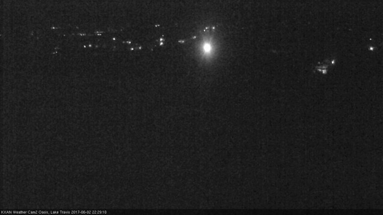 Lake Travis webcam, June 2, 2017 9:50 PM CT