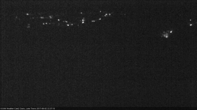 Lake Travis webcam, June 2, 2017 10:10 PM CT