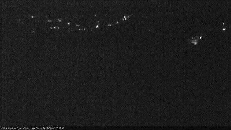Lake Travis webcam, June 2, 2017 10:15 PM CT