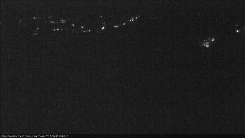 Lake Travis webcam, June 2, 2017 10:30 PM CT
