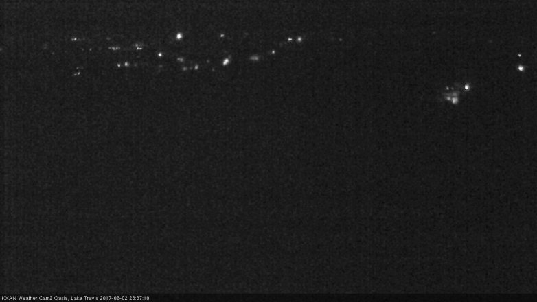 Lake Travis webcam, June 2, 2017 10:45 PM CT